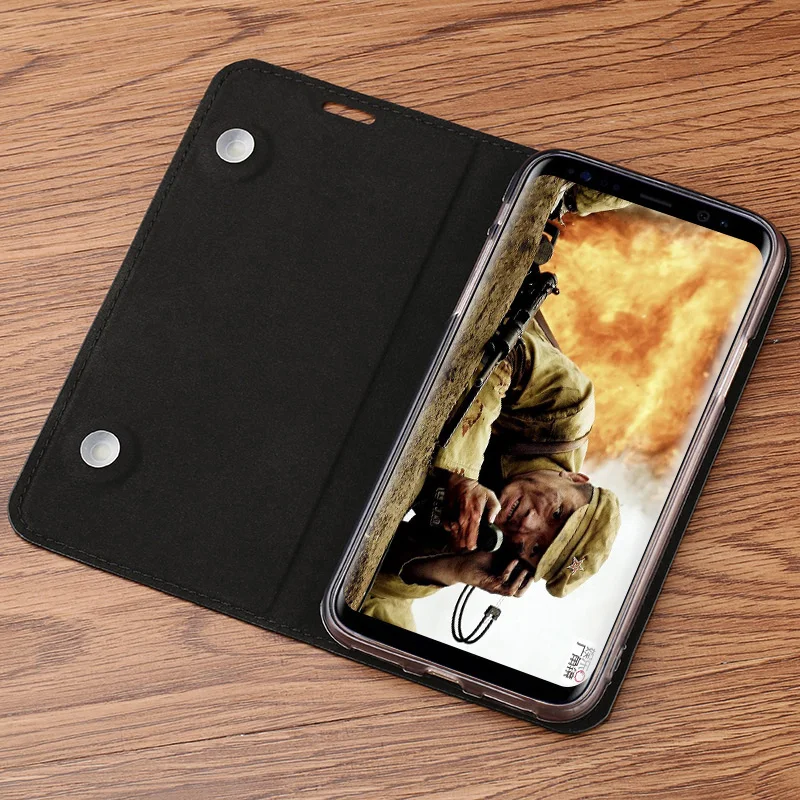 Полноразмерный защитный чехол из натуральной кожи с защитой от падения для Samsung S7