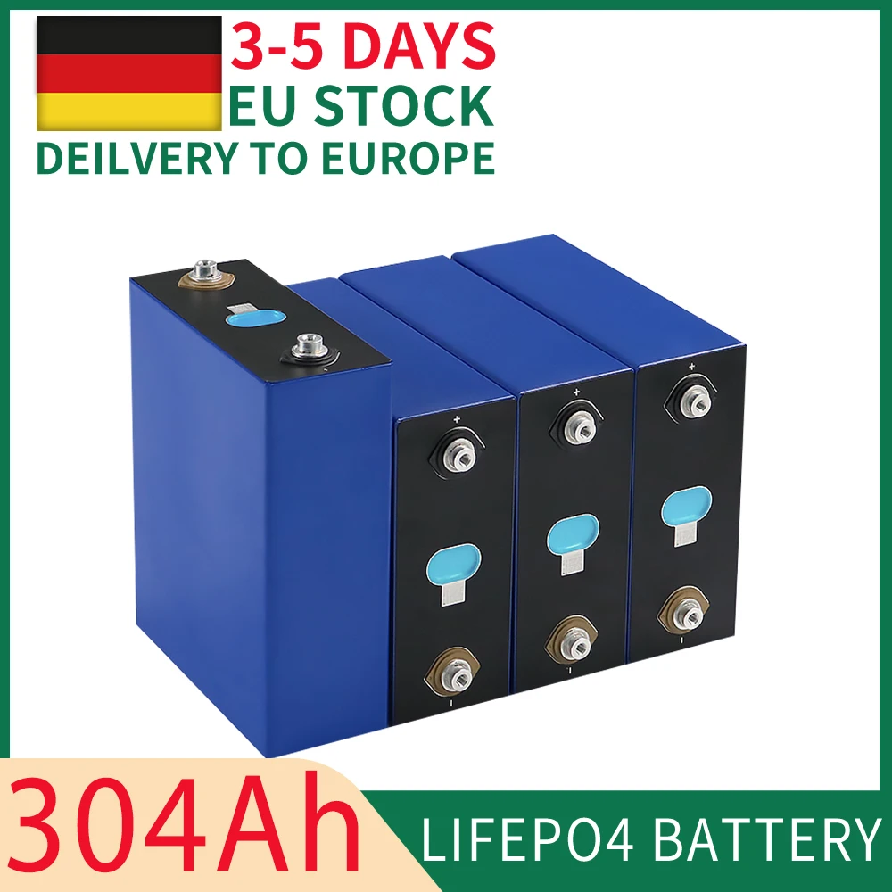 

4/16PCS 3.2V 304AH 310AH 320AH Brand New Grade A Lifepo4 Rechargeable DIY 12V 24V 48V Battery Pack Deep Cycle With Free Busbars