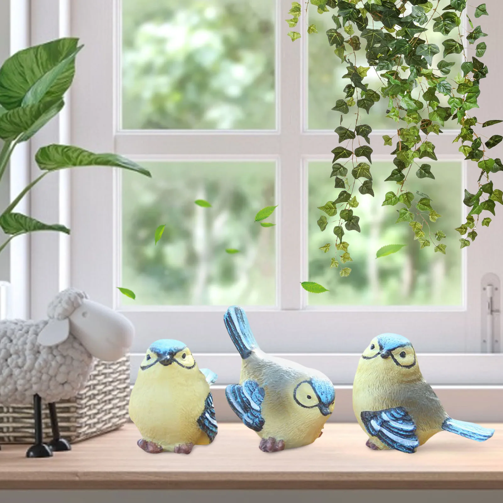 

Garden Statue Birds Decor Garden Bird Statue Indoor Outdoor Statues Bird Figurine Home Decor For Table Living Room Desk Party