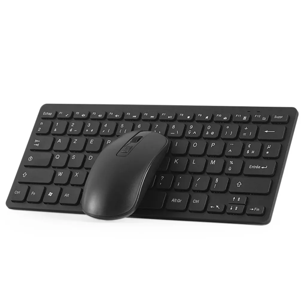 

French Keyboard Wireless Mouse Suitable For Game PC Player IMAC TV French Keyboard Mouse Wireless Game Keyboard