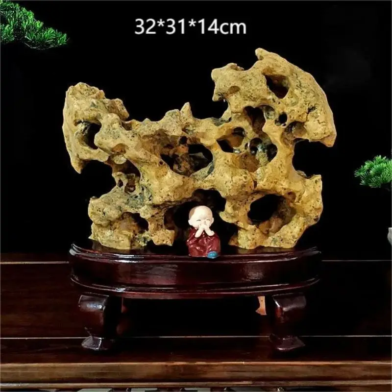 1Pcs Natural Stone Stone Jade Home Decoration Pieces Taihu Stone Stone Lingbi Wuling Stone Town House Feng Shui Stone