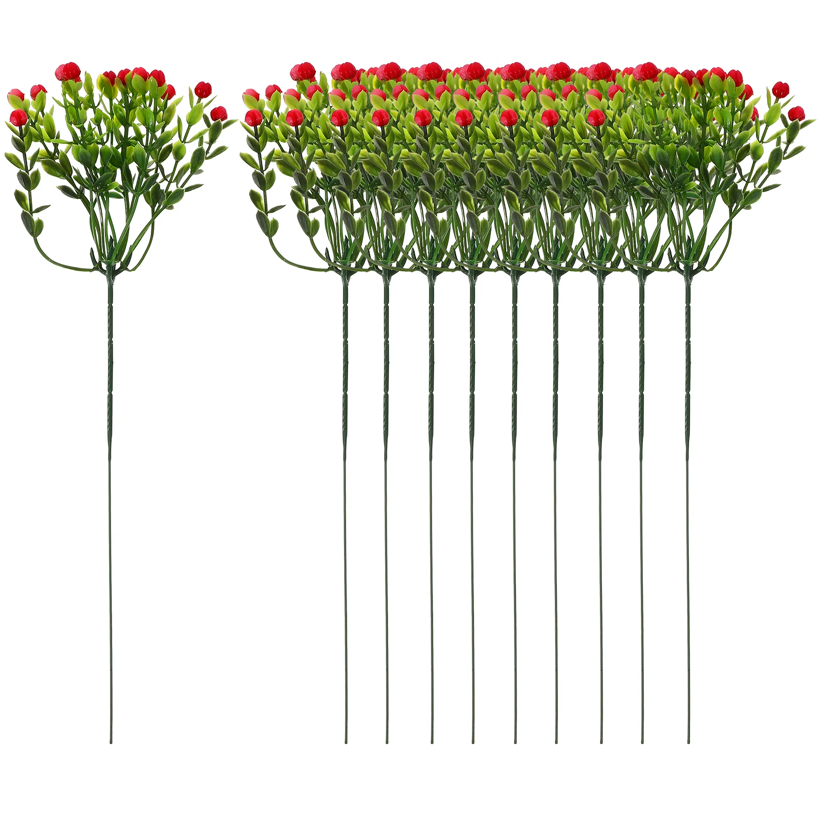 

10pcs Simulation Flower Bouquet Artificial Flowers Bouquet Bridal Bouquet for Wedding