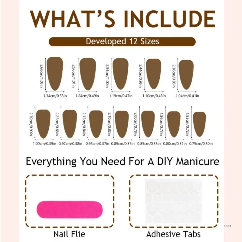 24 шт. средние миндальные накладные ногти глянцевая наклейка на 3D золото хром