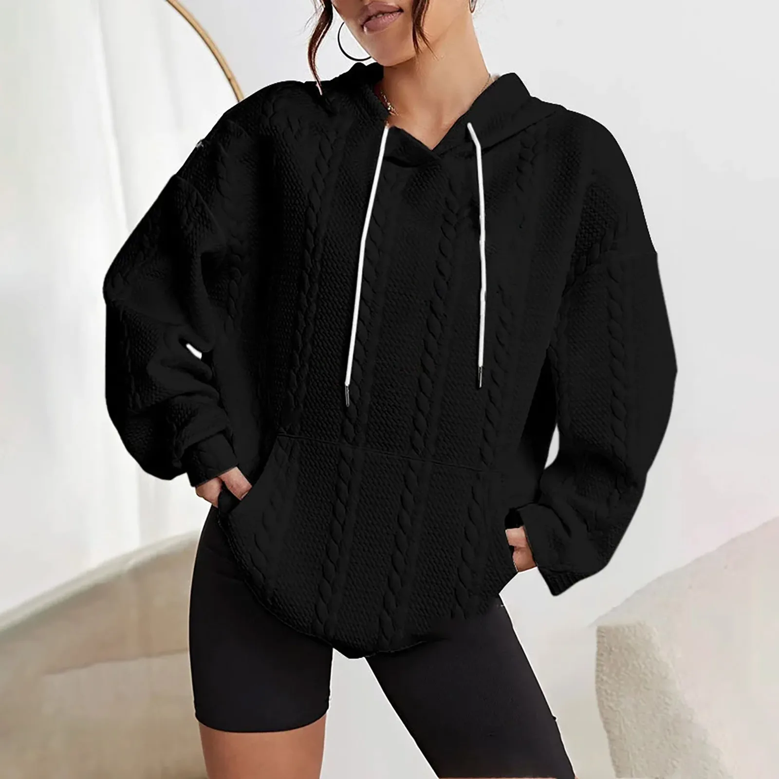 

2023 Women Hooded Sweatshirt Autumn Winter Warm Loose High Quality Hoodies Top Female Plus Size Streetwear Femininas sudaderas