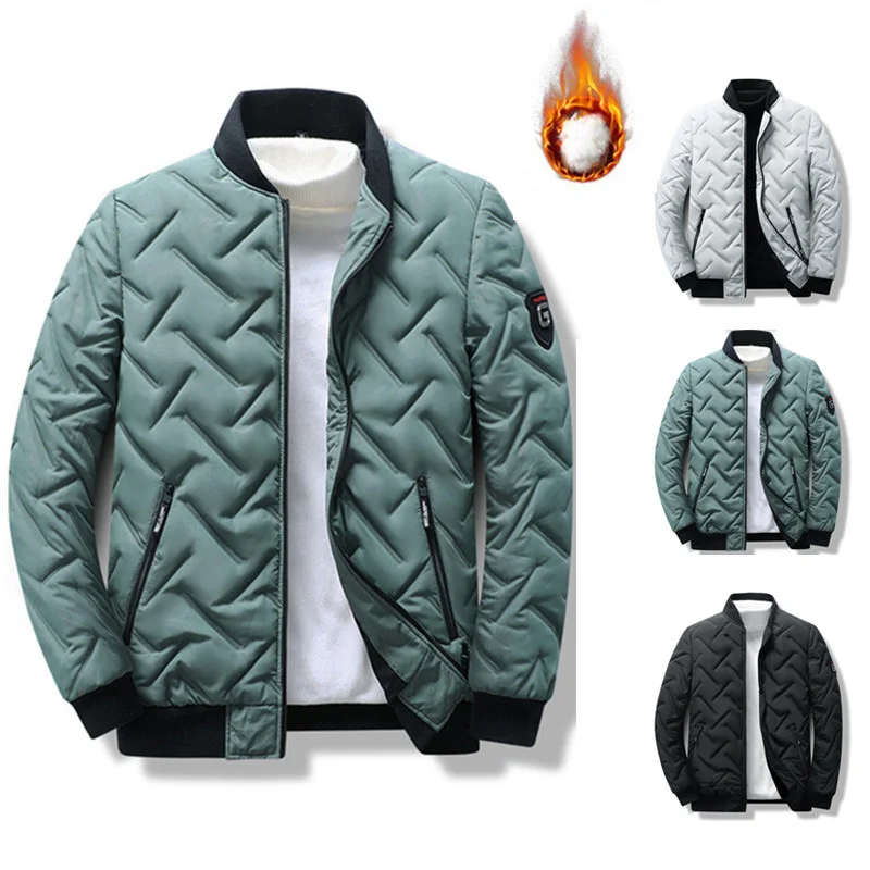 

Новая классическая мужская одежда для осени и зимы, модная и универсальная, утепленная и Теплая мужская повседневная пуховая куртка