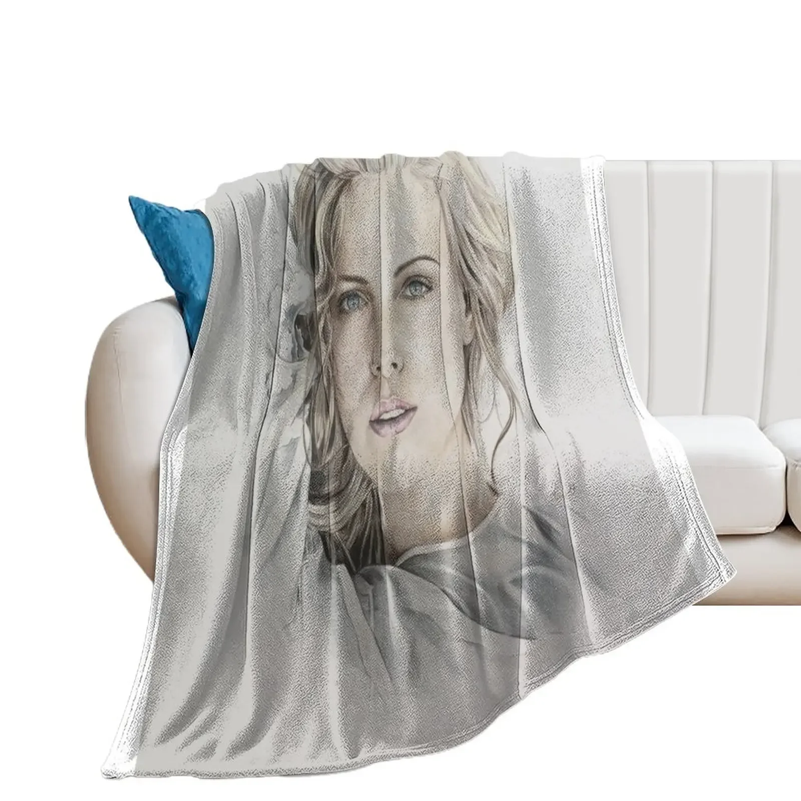 Одеяло с рисунком Charlize Theron персонализированный подарок одеяло для пикника
