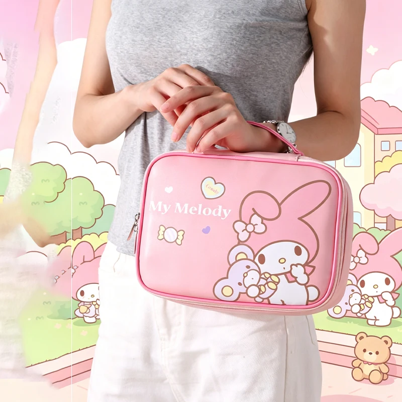 Фото Косметичка My Melody: Новая многофункциональная сумка-органайзер большой вместимости, водонепроницаемая, сверхлегкая, для женщин №1