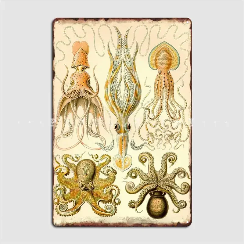 Металлический плакат Gamochonia Эрнст Haeckel для кинотеатра кухни дизайнерский