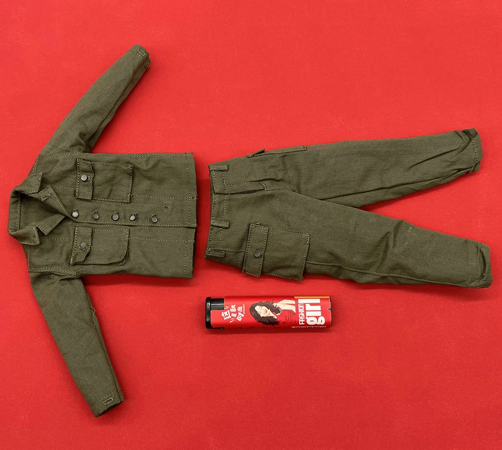 

1/6th DID A80144 WWII Series US Ranger Sniper Soldier Combat Dress Suit Top Necklace Metal Death Card Model For 12inch Action