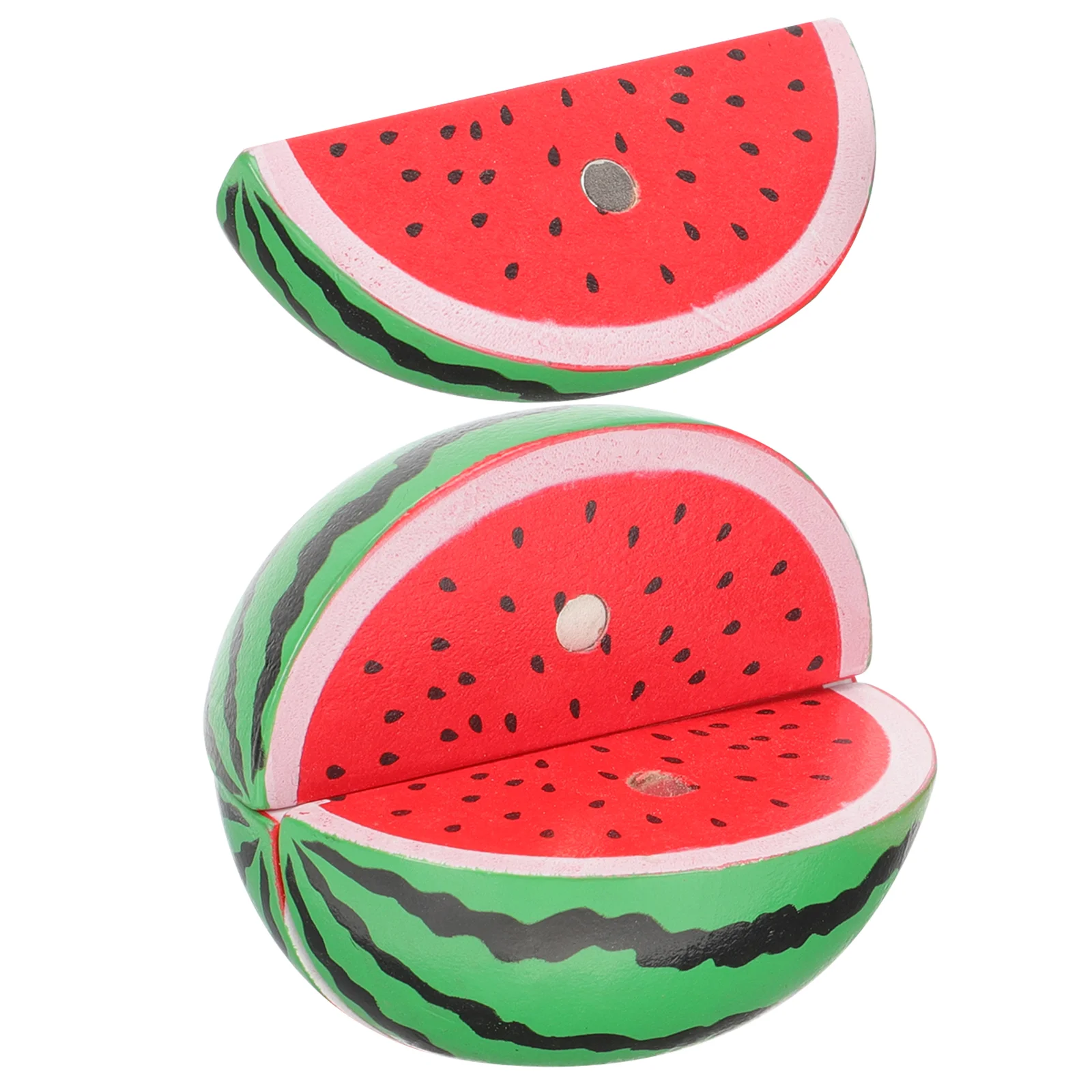 

Wood Toys Kids Pretend Kitchen Artificial Watermelon Decor Imitation Plaything Child