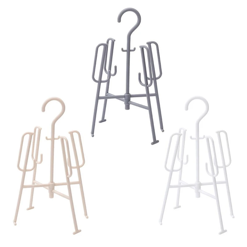 

K92A Hanging Shoes Rack Multifunction Foldable Windproof Drying Hanger Holder