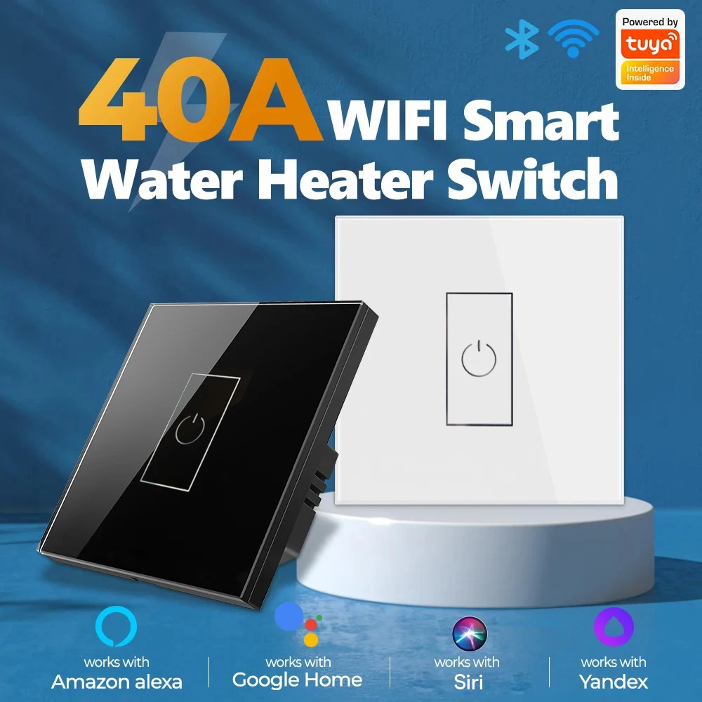 CUSAM Wi-Fi Smart Switch 40A для высокой мощности водонагревателя котла кондиционера
