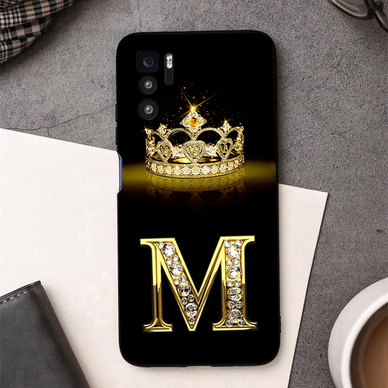 rose gold 26 letters phone case for xiaomi redmi note 10 pro 9 9c 9a note 9 pro for poco m3 pro x3 pro f3 black case free global shipping