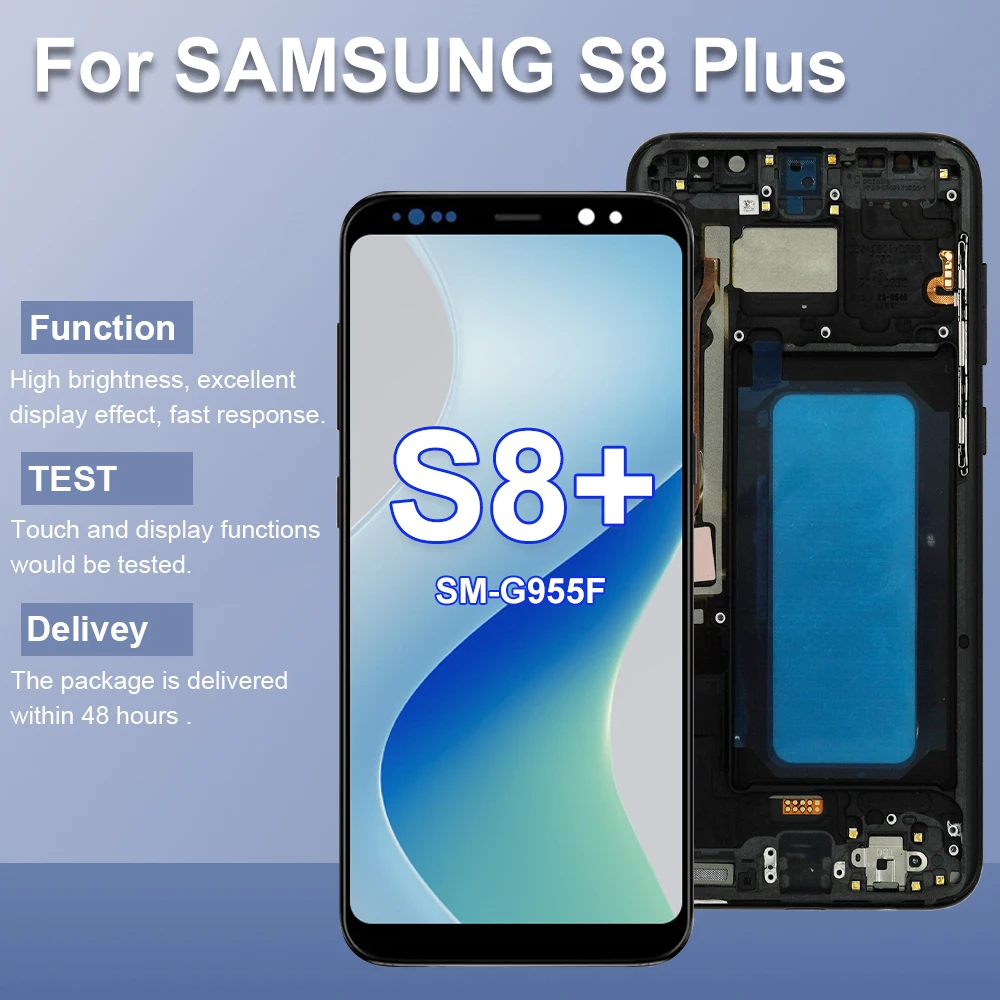 Замена TFT-экрана 6 18 дюйма S8 Plus для Samsung Galaxy + G955 G955F ЖК-дисплей дигитайзер