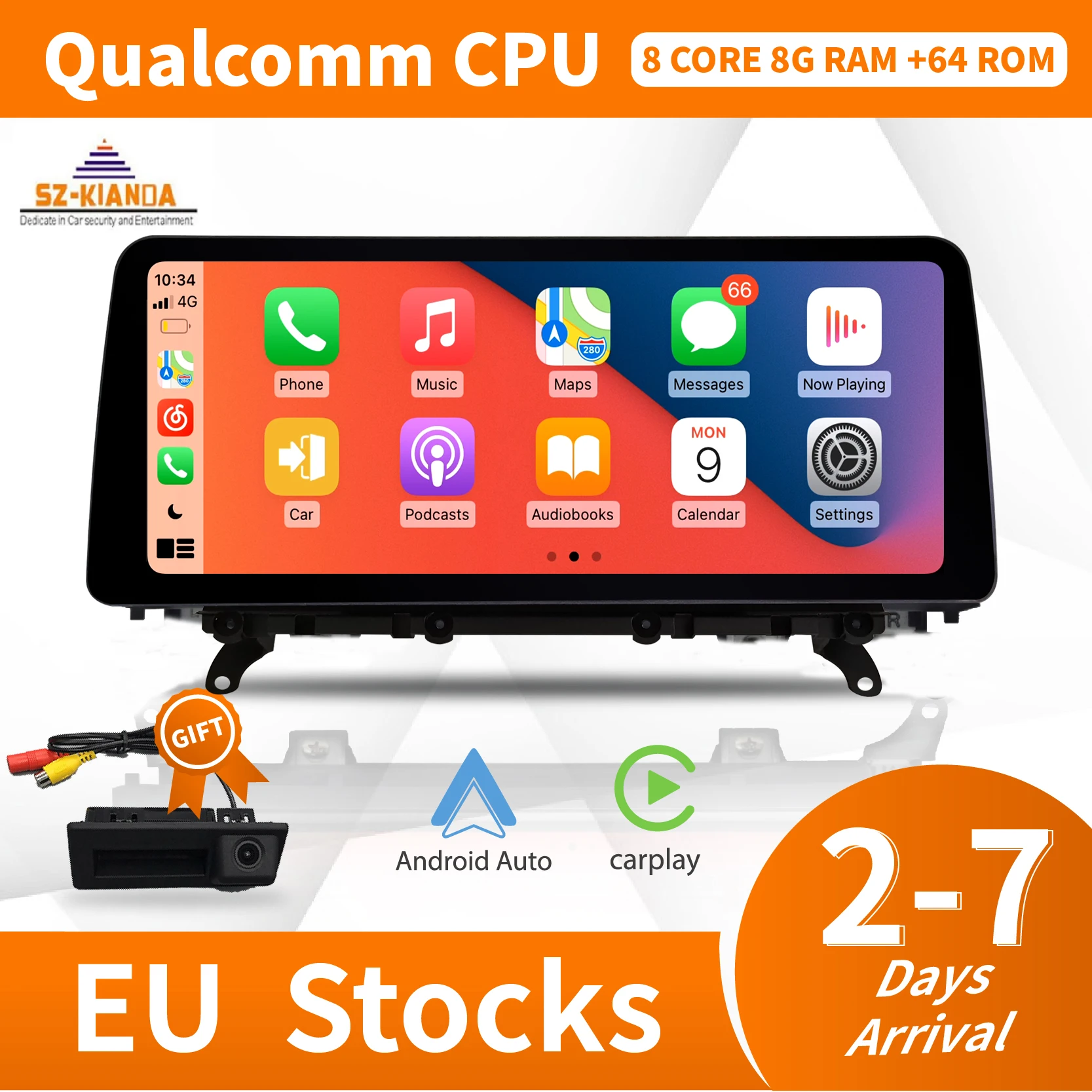 Автомобильный мультимедийный экран CarPlay 12 3 дюйма Android 11 для BMW серии 1 2 4 F20 F21 F22 F30 F31