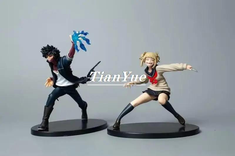 Anime My Hero Academia Dabi and Himiko Toga Cross my body Action Figure PVC Collection toys 12-14cm