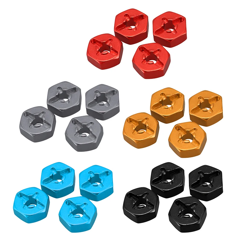 

Aluminum Alloy 12mm Combiner Wheel Hub Hex Adapter Upgrades for Wltoys 144001 1/14 RC Car Spare Parts