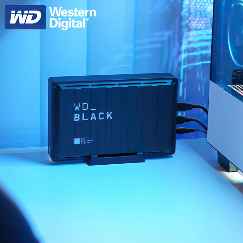 Портативный внешний жесткий диск Western Digital WD_BLACK 8 ТБ 12 D10 игровой HDD совместимый с