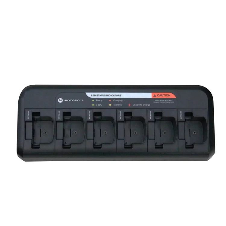 

Six-way faster charger for walkie-talkies specially designed for 2-way radios