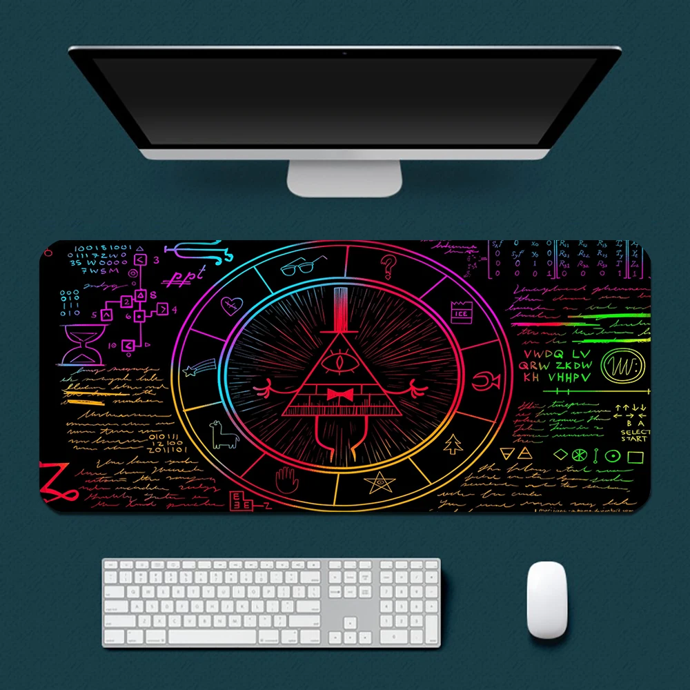 

Gnome Gravity Falls Pig Mousepad HD Printing Computer Gamers Locking Edge Non-slip Mouse Pad XXL90x40cm Keyboard PC Desk Pad