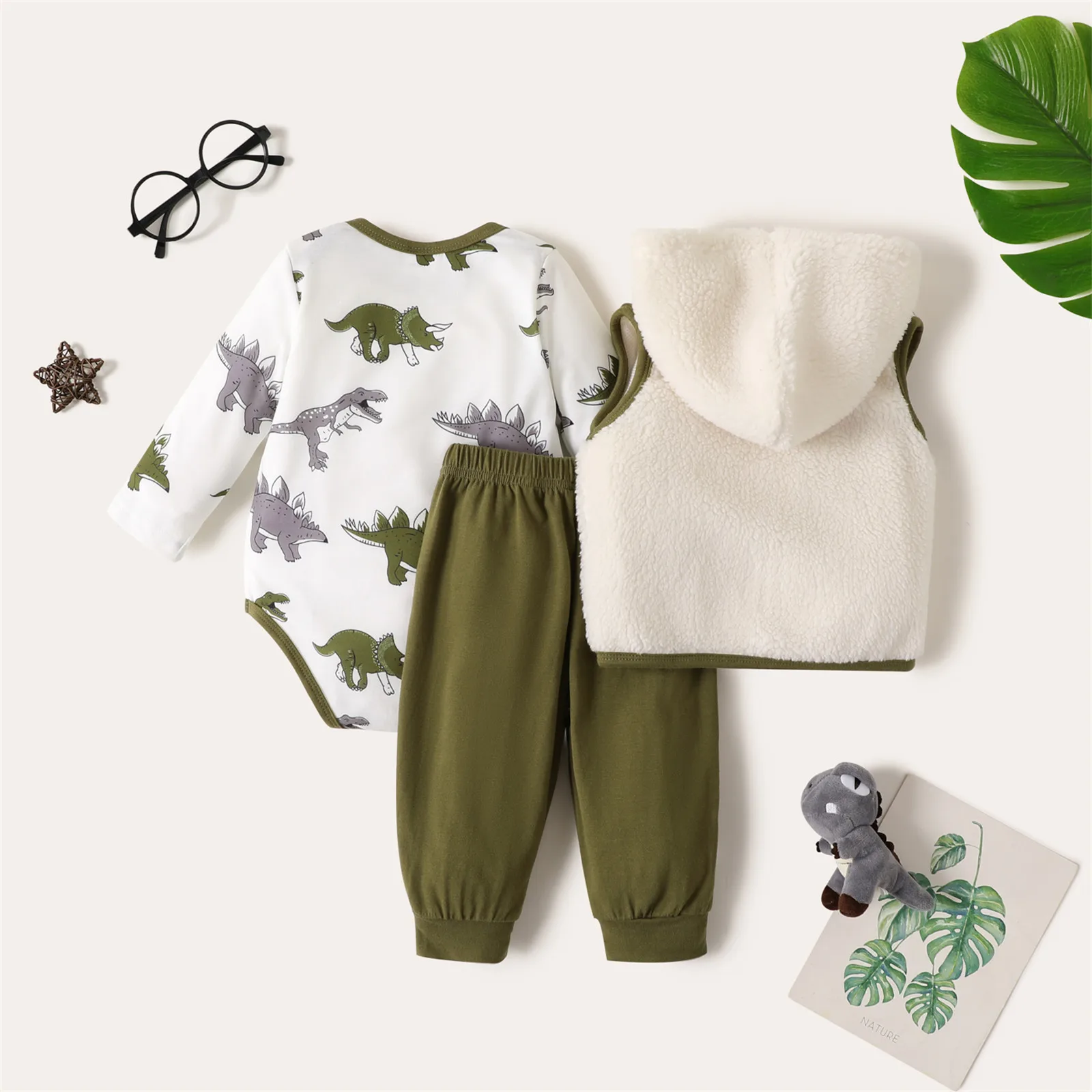 3 шт./упаковка Детские флисовые брюки с длинным рукавом |