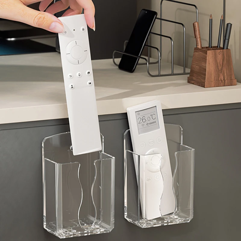 Универсальный Белый настенный держатель для пульта дистанционного управления