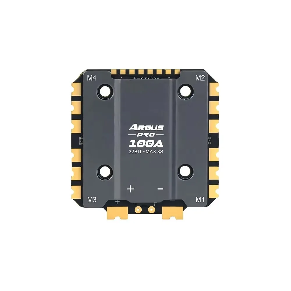 Фото DroMaSsAxisflying Argus Pro 80A 100A 8-битный 32-битный 8S ESC регулятор скорости, подходит для 13-дюймовых FPV дронов. №4