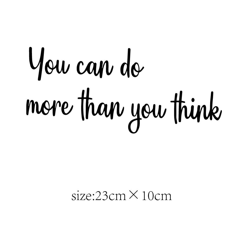 Надихающая Зеркальная Наклейка С Цитатой Черные Глянцевые Виниловые Наклейки На