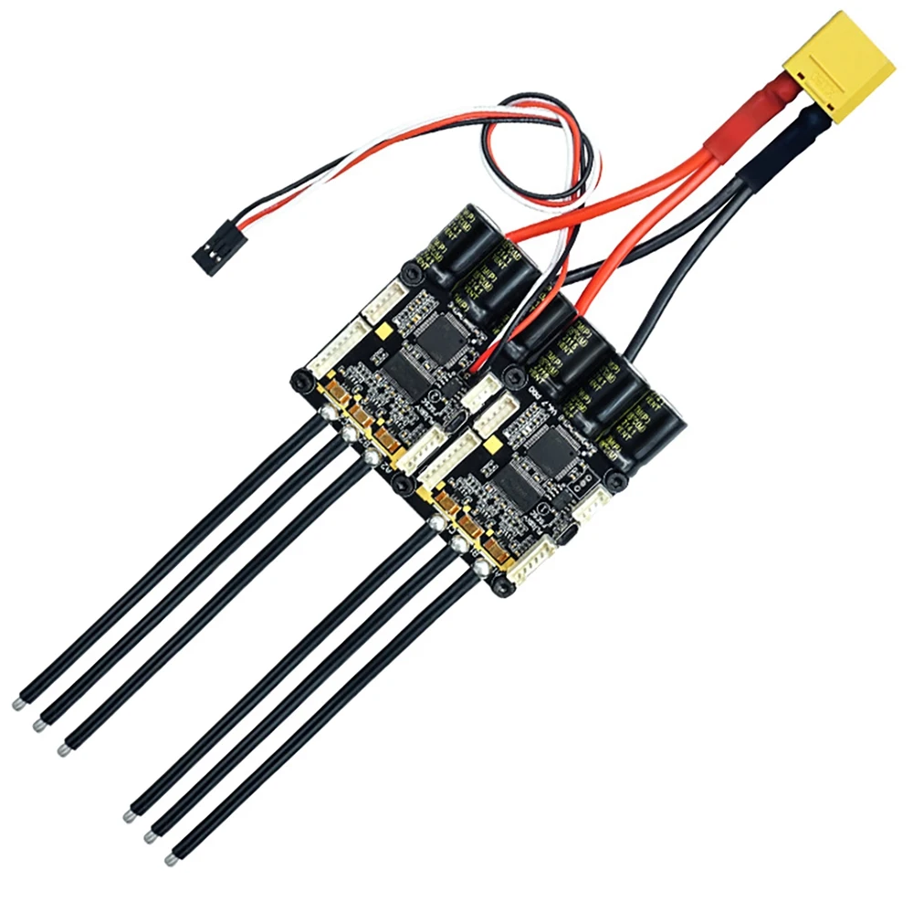 

4-12S Электрический регулятор скорости двойной мини FSESC6.7 PRO 140A с алюминиевым анодированным радиатором для электрического скейтборда