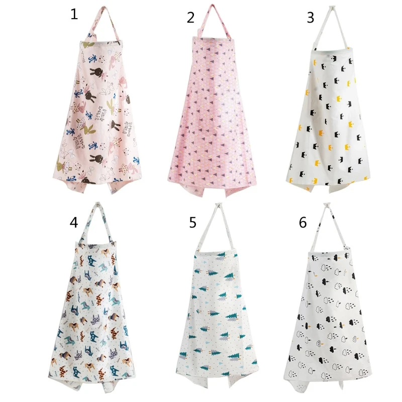 

Cotton Nursing Cover Nurse Breastfeeding Privacy Apron Outdoors 39x27in