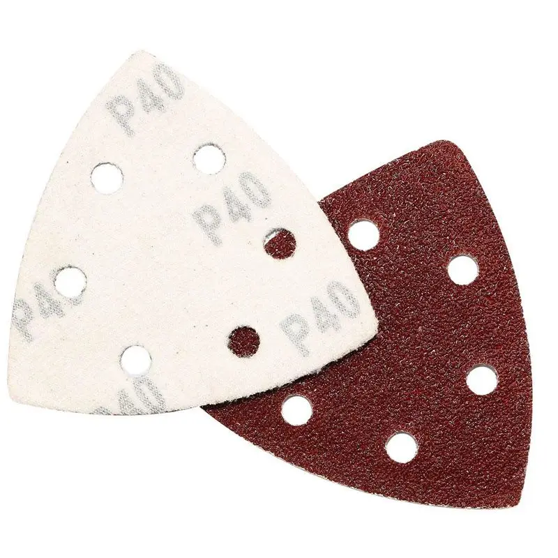 10 нейлоновых подушечек для наждачной бумаги Delta — треугольники 90 мм шлифовальные