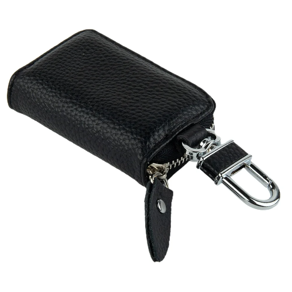 

Universal Car PU Leather Smart Remote Key Chain Holder Fob Bag Case For Auto Car SUV Pickup Offroad Remote Key Cover (key Is No