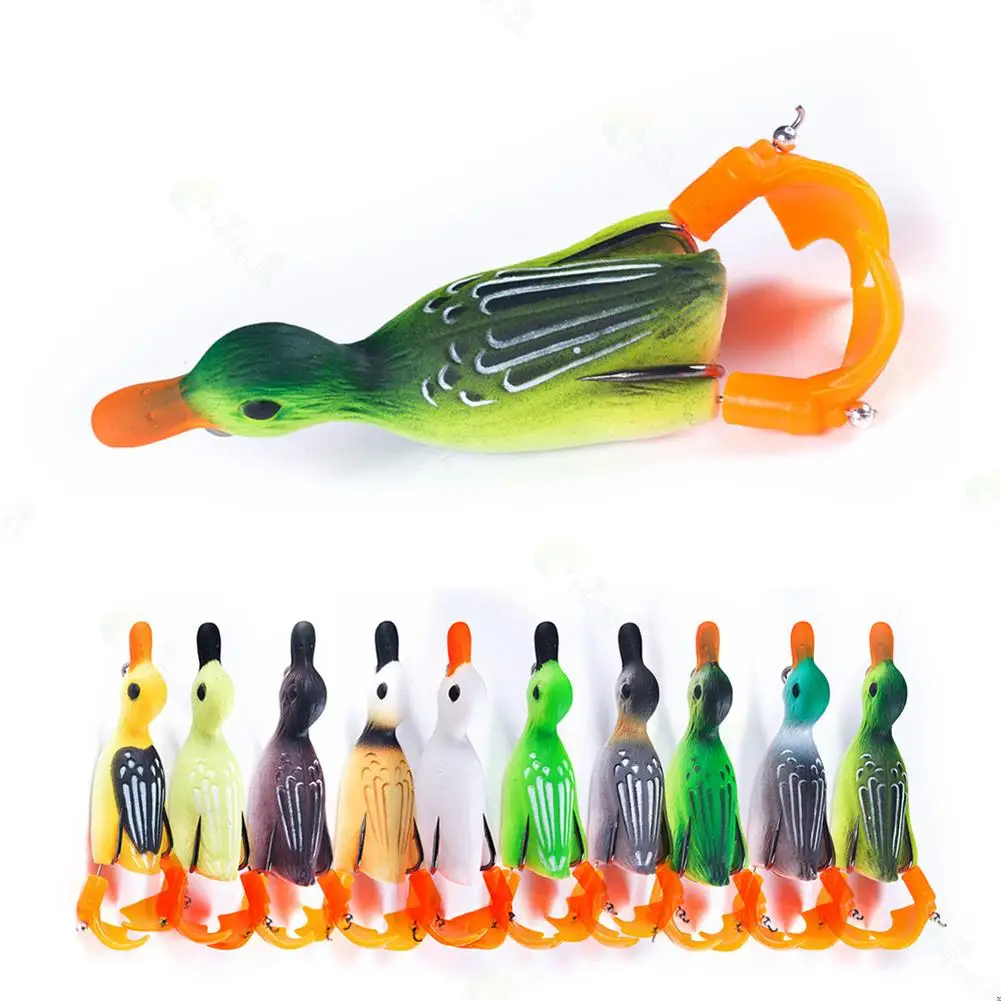 

Fishing Bait Double-legged Propeller Duck Shape 3D Fish High Carbon Steel Treble Hooks Bionic Fishing Fake Lure 8.5cm Length 12g