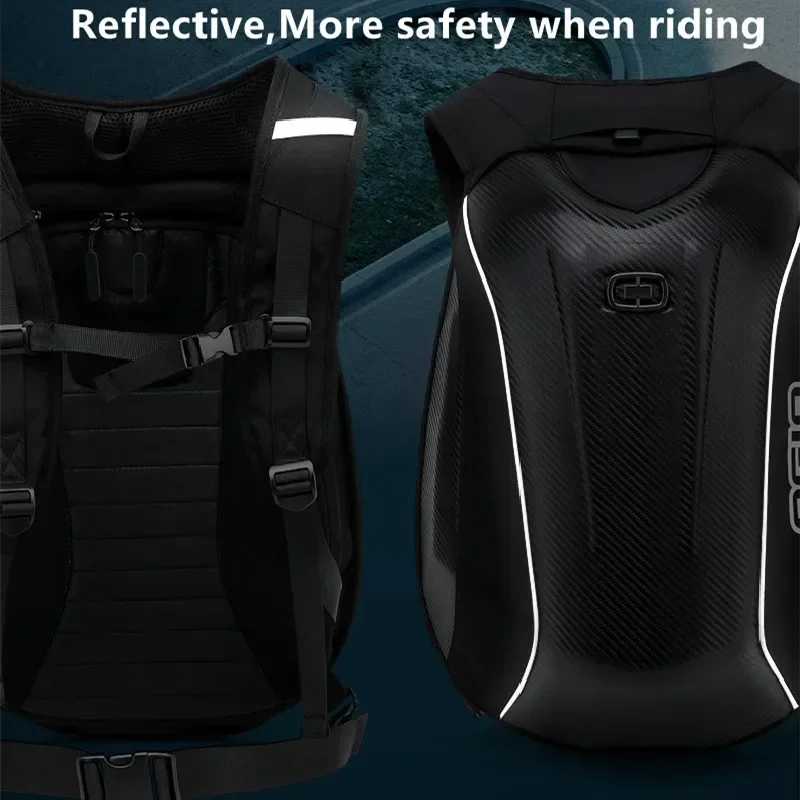 OGIO 30-48L твердый корпус из углеродного волокна мотоциклетный рюкзак сумки Moto Racing