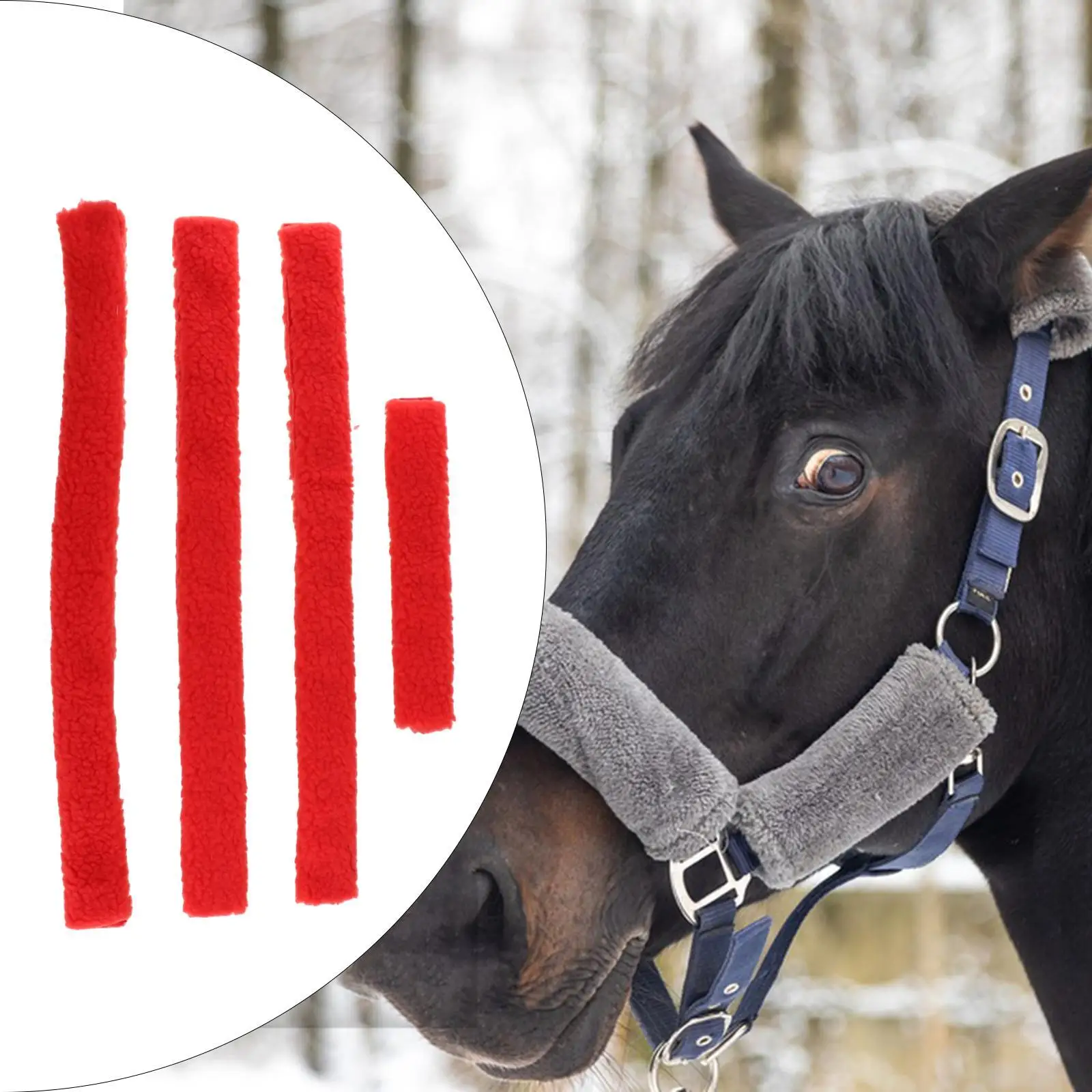 4 шт. сменный чехол для носового ремня лошади мягкие чехлы верховой езды
