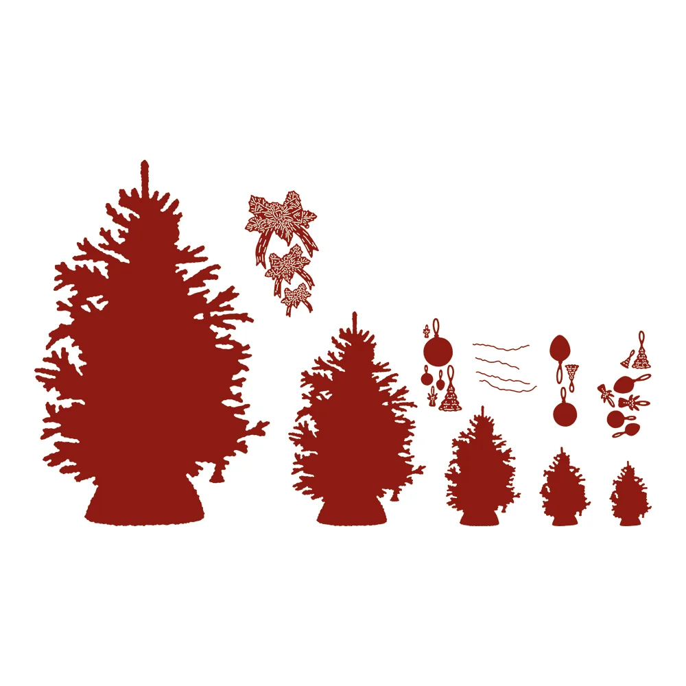 

Рождественская елка, новинка 2023, металлические Вырубные штампы, скрапбукинг, украшение для альбома, поделки для бумаги, фото, сделай сам, изготовление поздравительных открыток