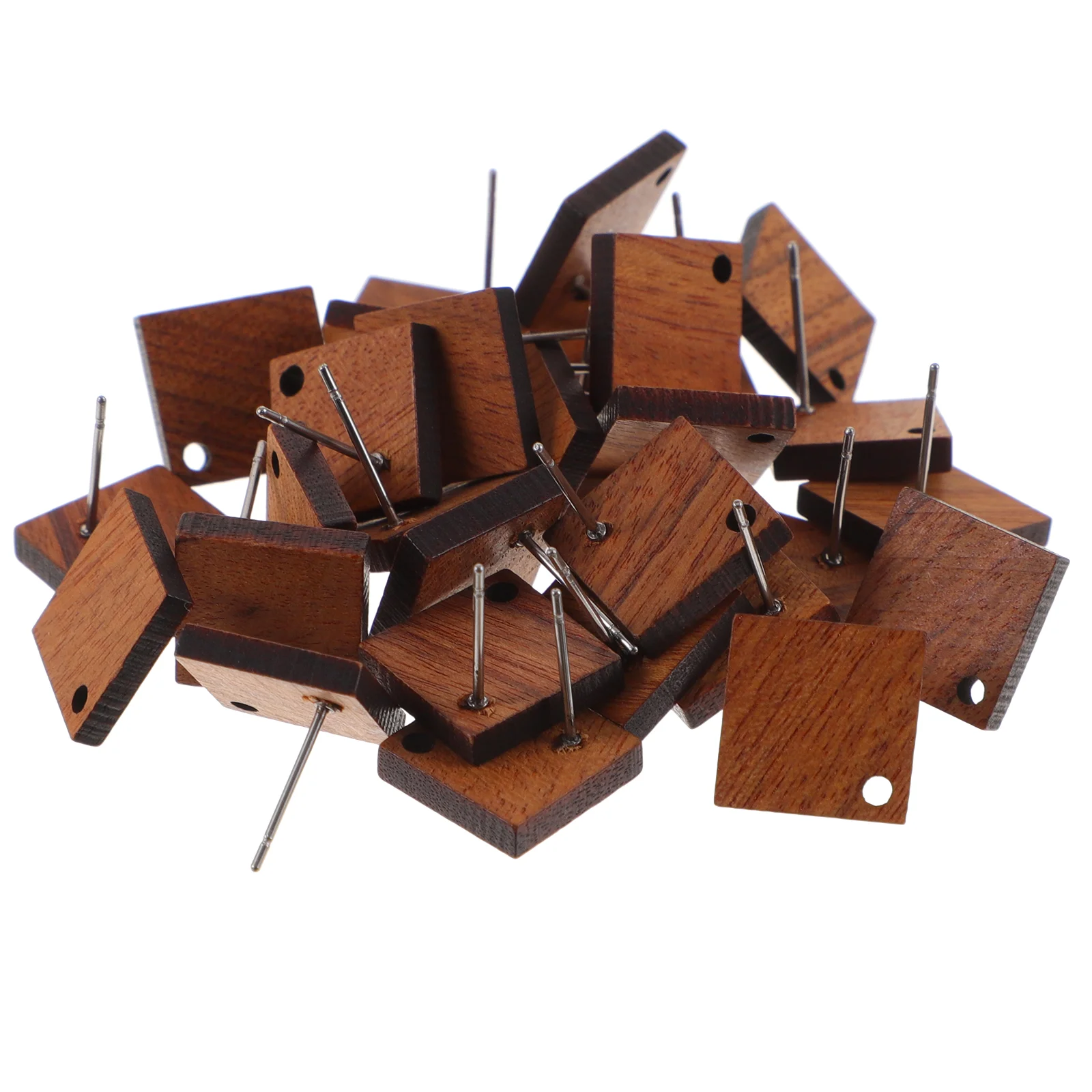 150 Pcs Fashion Jewelry Creative Ear Pin Material DIY Earring Wood Stud Post Posts Miss Findings Studs Accessories