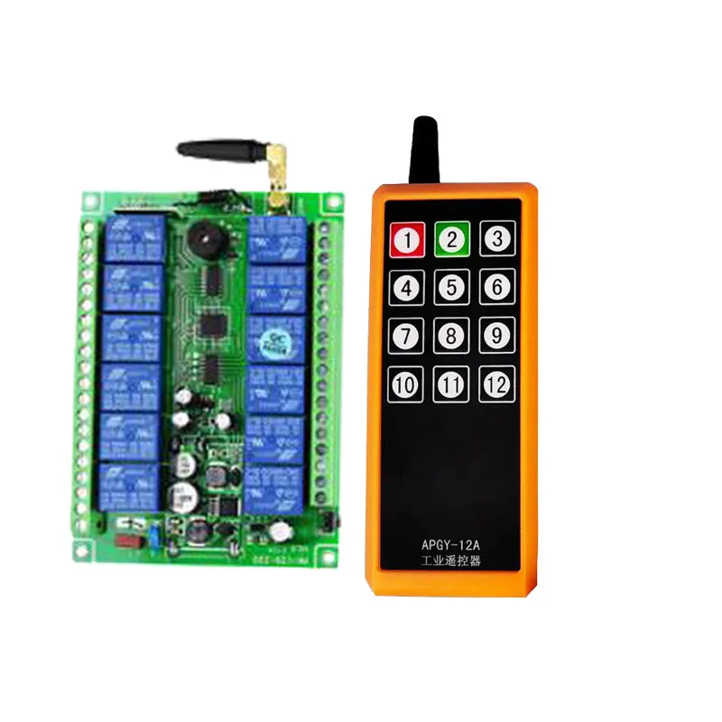 2000 м DC 12 В 24 в 36 48 каналов беспроводное релейное выходное радио радиочастотный