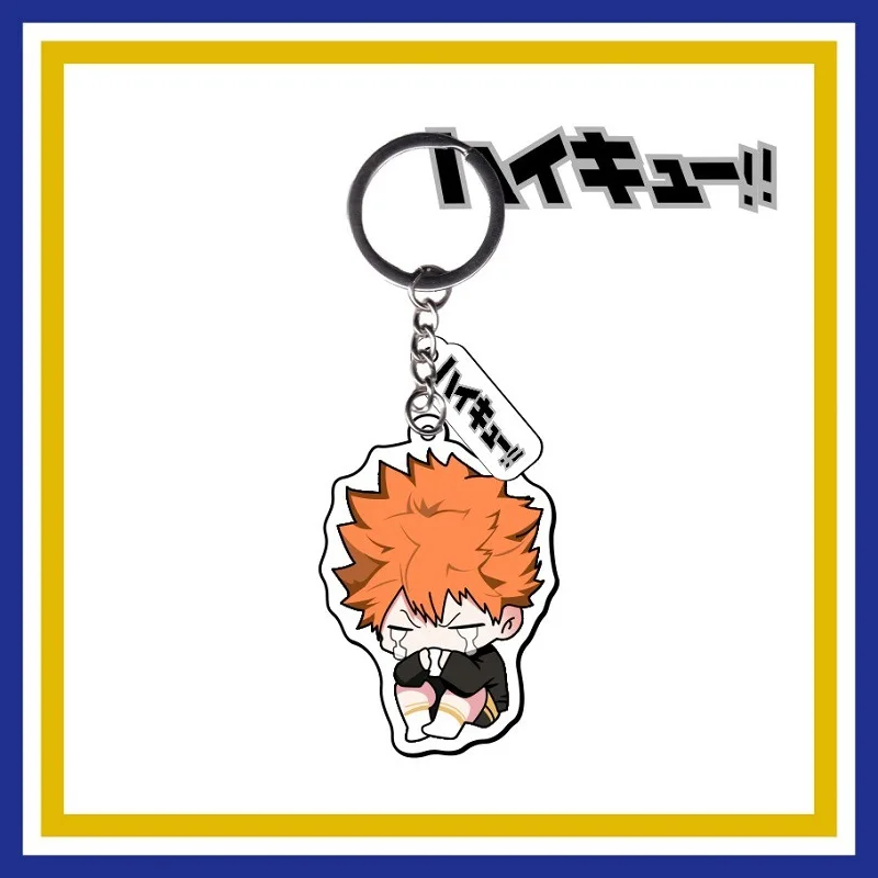 Японское Аниме Haikyuu акриловый брелок аксессуары для одежды мультяшный кулон
