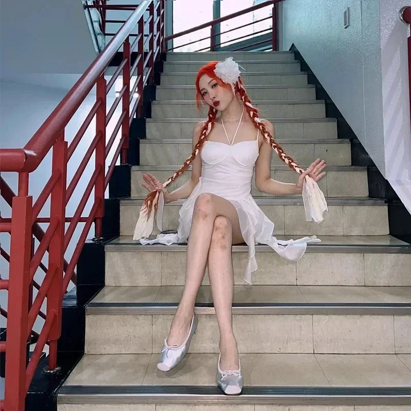 Kpop Корейская певица Джаз танцевальная одежда для ночного клуба женское белое