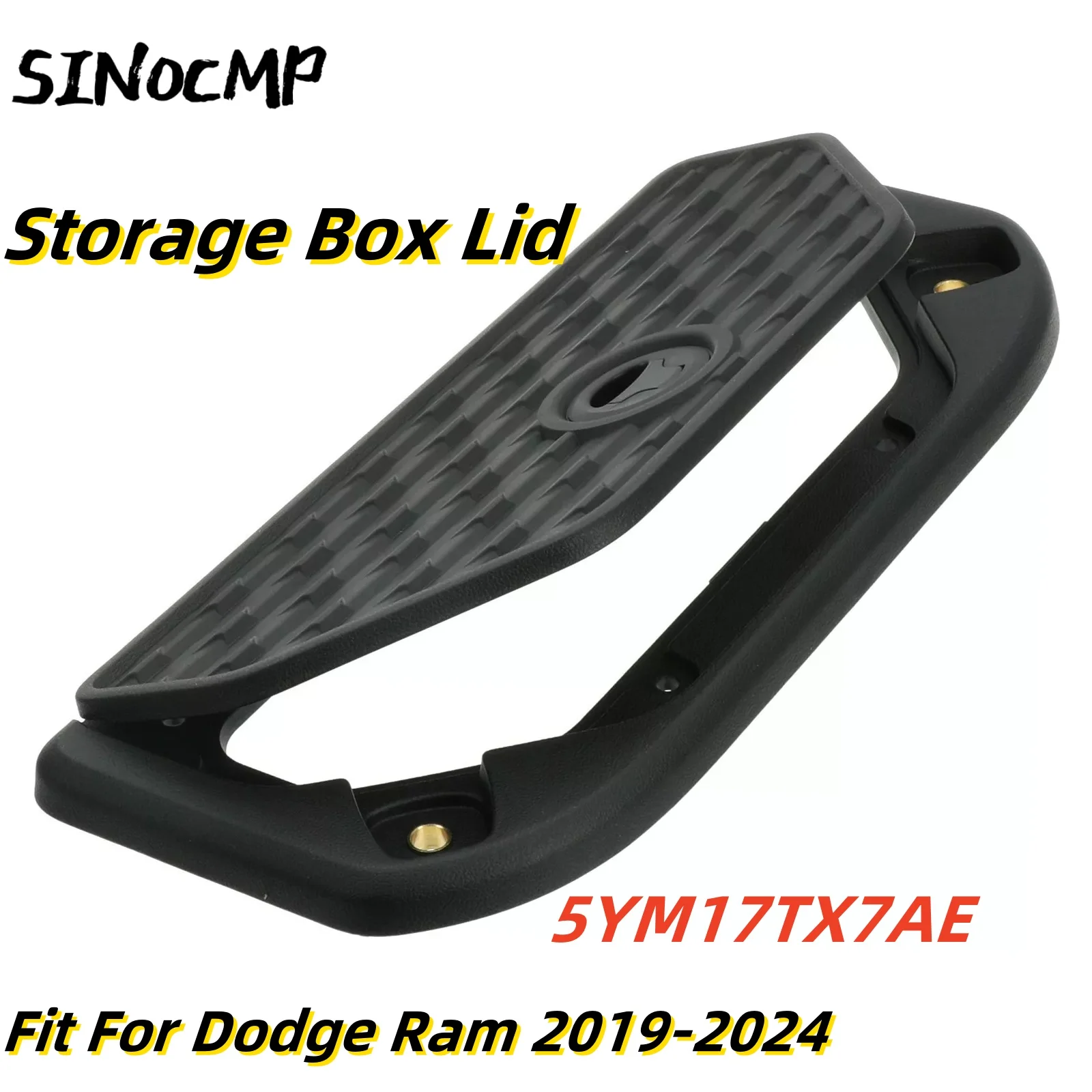 

1 шт. автомобильный черный ящик для хранения, крышка, подходит для Dodge Ram 5YM17TX7AE 2019-2024 автомобильные аксессуары для интерьера