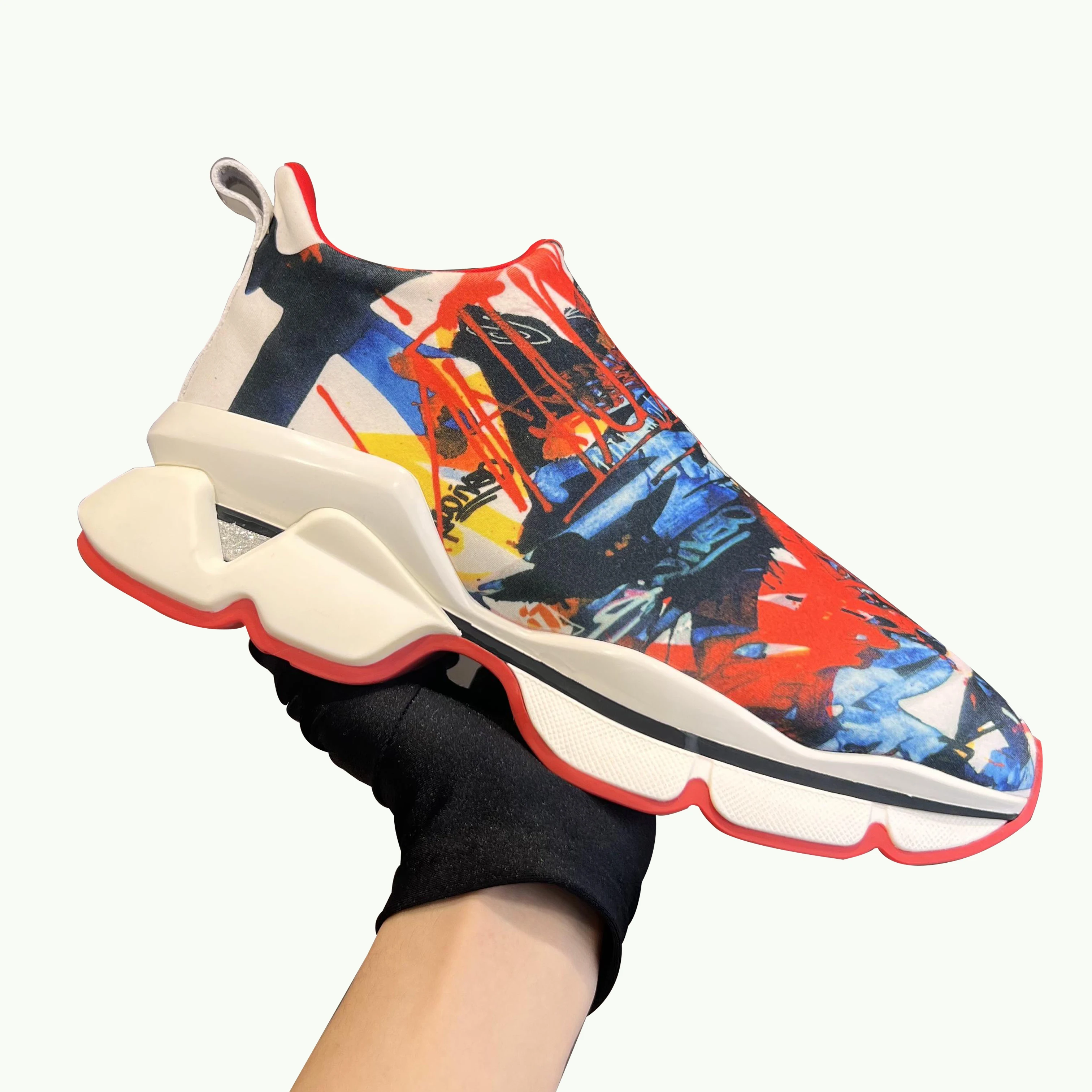 

Luxury Autumn And Winter New Style Red Soled Small White Shoes Lovers Shoes Thick Soled Casual Sports Shoes For Men And Women
