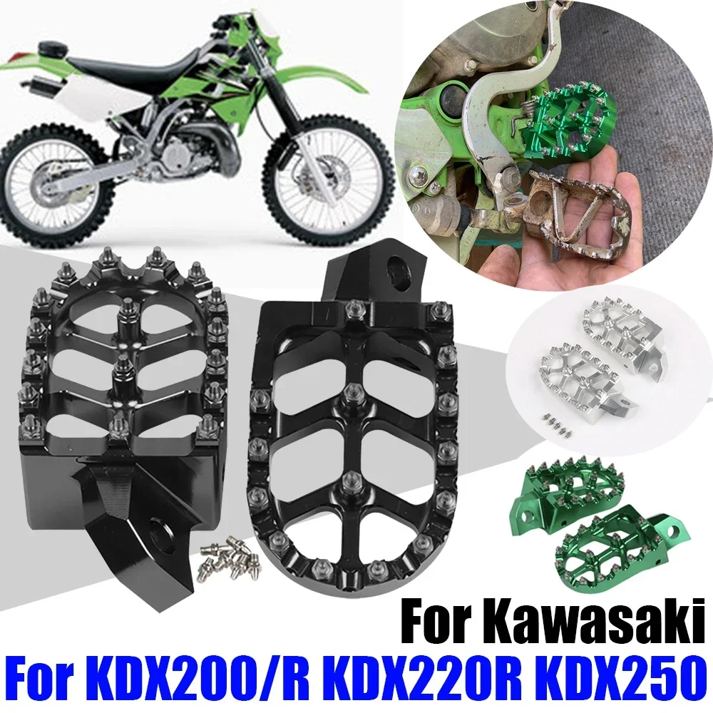 Для Kawasaki KDX250 KDX 250 KDX200 KDX200R KDX220R 200 R 200R 220R 220 Аксессуары для ног Подножки педаль