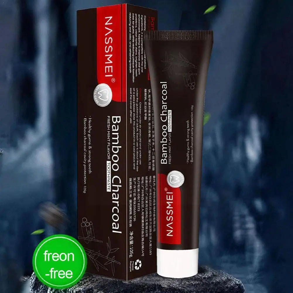 

105g Bamboo Charcoal Toothpaste Black Activated Carbon Paste Care Oral Anti-sensitive Tooth P6Q1