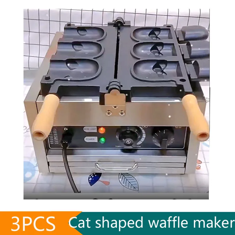 Вафельница в форме кошки с открытым ртом устройство для изготовления вафель
