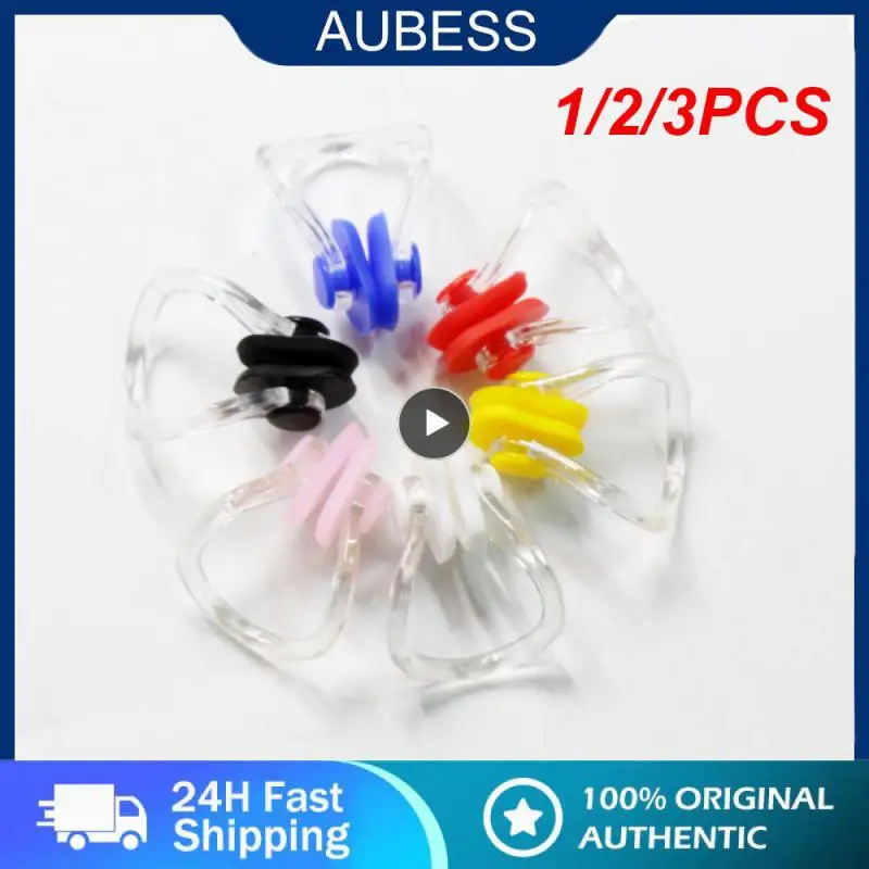 

1/2/3PCS High Quality Waterproof Silicone Swimming Ear Plugs Nose Clip Set Box Packed Earplug For Surfing Diving and Learning