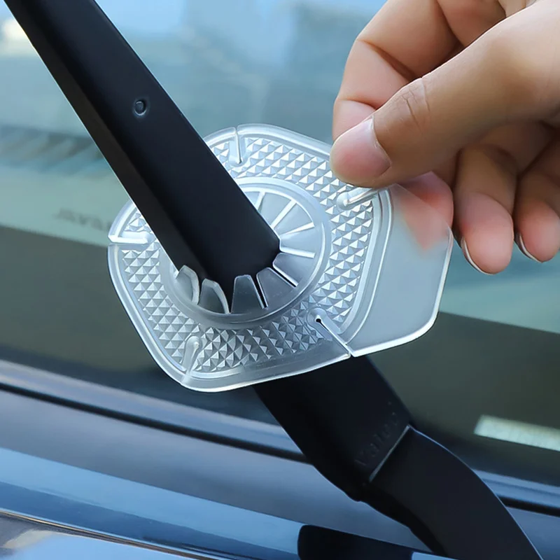

2pcs Car Windshield Wiper Hole Protective Cover Wiper Dustproof Protection Bottom Sleeve Leaves Debris Prevention Cover