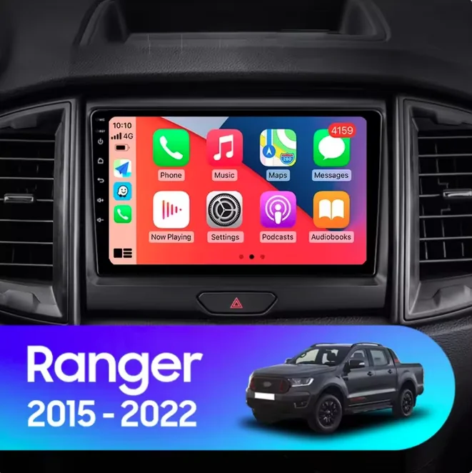 Фото 9-дюймовый Android 13.0 6G + 128 ГБ для Ford Ranger 2016-2019, автомобильный GPS-навигатор, мультимедийный плеер, радиомагнитофон, головное устройство Carplay №1