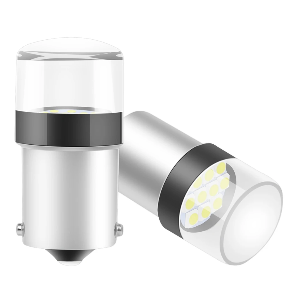 2 шт. Автомобильные светодиодные лампы для задних фонарей указателей поворота 1156