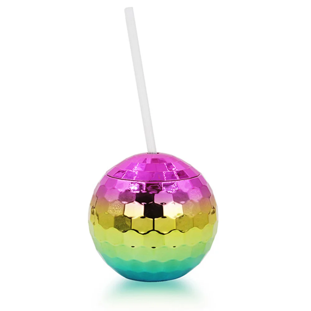 

Home Gifts Party Cups Kitchen Supplies Party Supplies 10.5*10.8cm With Straw For Disco Themed Parties With Lid